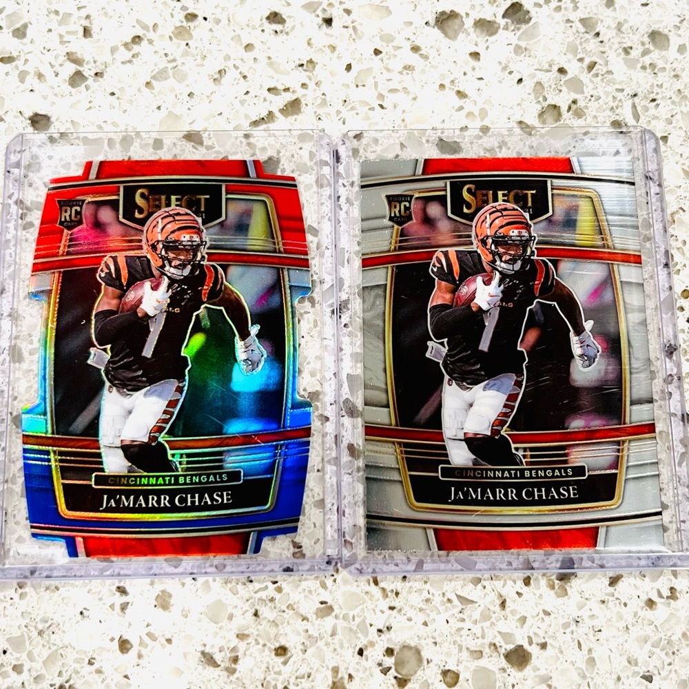 JAMARR CHASE ROOKIE CARDS (LOT of 2) NFL SELECT NO 47